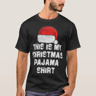 Grappig kerstfeest Pajama Pj T-shirt Mannen Vrouwe