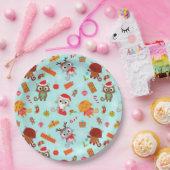 Grappig kerstfeest papieren bordje (Feest)