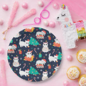 Grappig kerstfeest papieren bordje (Feest)