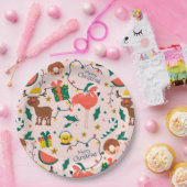 Grappig kerstfeest papieren bordje (Feest)