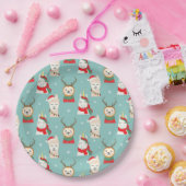 Grappig kerstfeest papieren bordje (Feest)