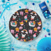 Grappig kerstfeest papieren bordje (Feest)