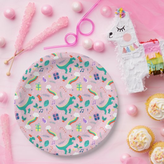 Grappig kerstfeest papieren bordje (Feest)