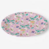 Grappig kerstfeest papieren bordje (Gekanteld)