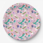 Grappig kerstfeest papieren bordje (Voorkant)