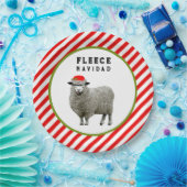 Grappig kerstfeest papieren bordje (Feest)