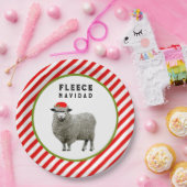 Grappig kerstfeest papieren bordje (Feest)