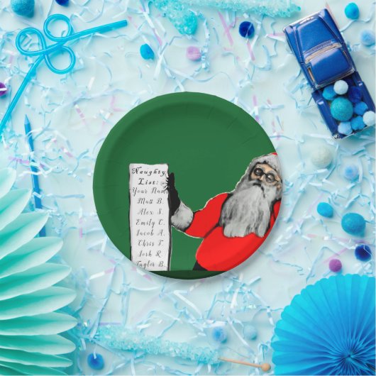 Grappig kerstfeest papieren bordje (Feest)