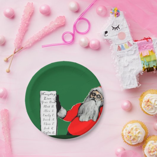 Grappig kerstfeest papieren bordje (Feest)