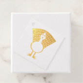 Grappig kerstfeest Peacock - aangepaste Folie Bedankjes Labels (Met doos)