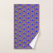 Grappig kerstfeest Peacock gepatterd Bad Handdoek (Handdoek)