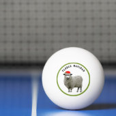 Grappig kerstfeest pingpongbal (Net)