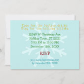 Grappig kerstfeest retro rum volwassen vakantie v2 kaart (Achterkant)