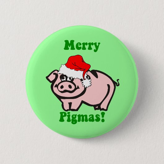 Grappig kerstfeest ronde button 5,7 cm (Voorkant)