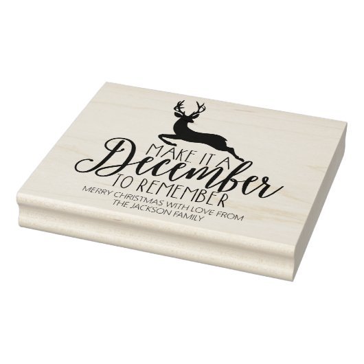 Grappig kerstfeest rubberstempel (Stempel)