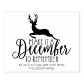 Grappig kerstfeest rubberstempel (Afrduk)