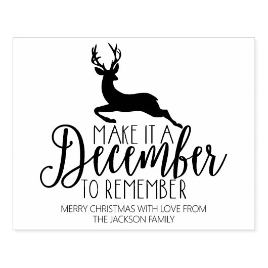 Grappig kerstfeest rubberstempel (Afrduk)