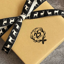 Grappig kerstfeest rubberstempel