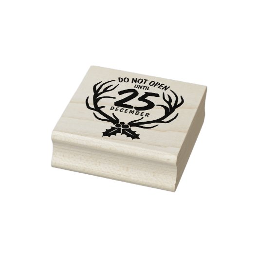 Grappig kerstfeest rubberstempel (Stempel)