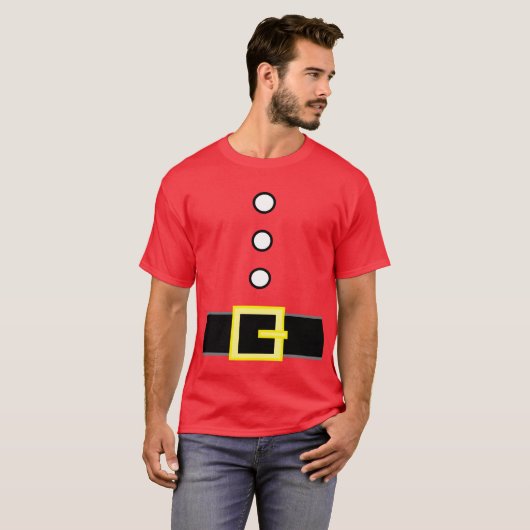 Grappig kerstfeest SANTA'S ELF SUIT COSTUME T-shirt (Voorkant volledig)