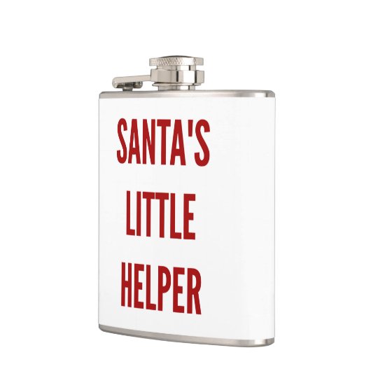 Grappig kerstfeest santa's kleine helperfles xmas heupfles (Links)