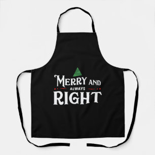 Grappig kerstfeest schort