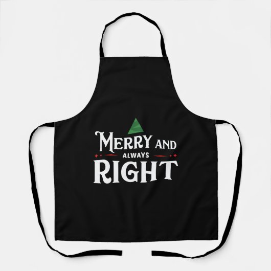 Grappig kerstfeest schort (Voorkant)