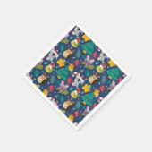 Grappig kerstfeest servet (Hoek)