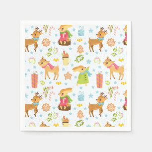 Grappig kerstfeest servet