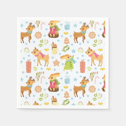 Grappig kerstfeest servet (Voorkant)