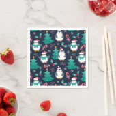 Grappig kerstfeest servet (Insitu)