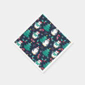 Grappig kerstfeest servet (Hoek)