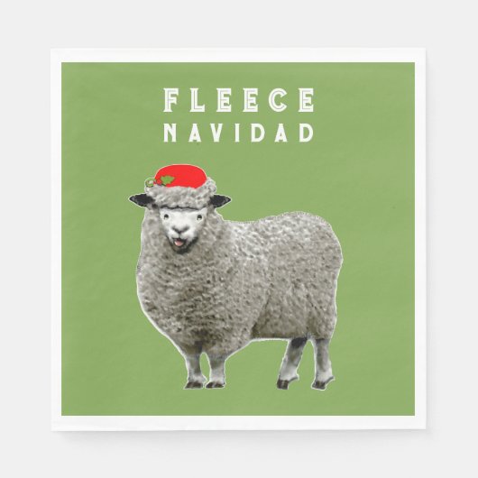 Grappig kerstfeest servet (Voorkant)