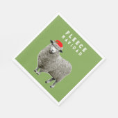 Grappig kerstfeest servet (Hoek)