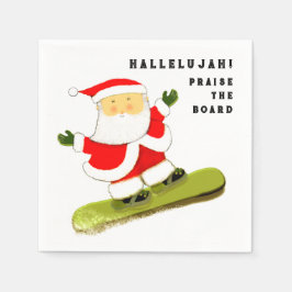 Grappig kerstfeest servet