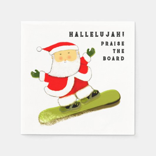 Grappig kerstfeest servet (Voorkant)