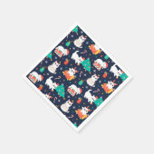 Grappig kerstfeest servet (Hoek)