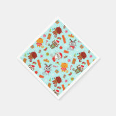 Grappig kerstfeest servet (Hoek)