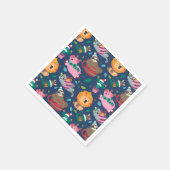 Grappig kerstfeest servet (Hoek)