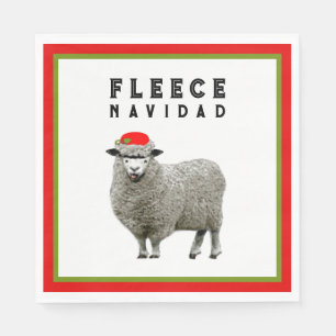 Grappig kerstfeest servet
