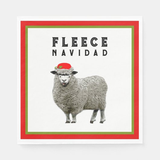 Grappig kerstfeest servet (Voorkant)