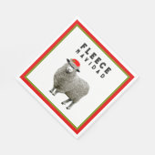 Grappig kerstfeest servet (Hoek)