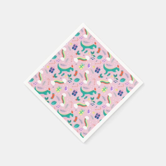 Grappig kerstfeest servet (Hoek)