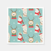 Grappig kerstfeest servet (Voorkant)