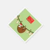 Grappig kerstfeest servet (Hoek)