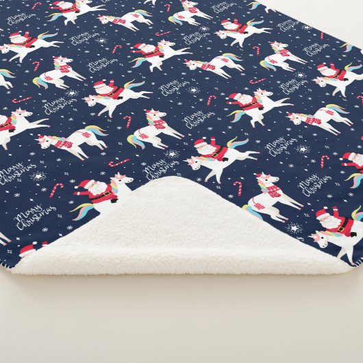 Grappig kerstfeest sherpa deken (3/4)