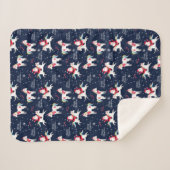 Grappig kerstfeest sherpa deken (Voorkant (horizontaal))