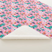 Grappig kerstfeest sherpa deken (3/4)