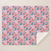 Grappig kerstfeest sherpa deken (Voorkant (horizontaal))