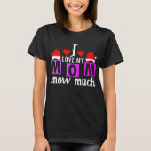Grappig Kerstfeest shirt vieren mama's blijdschap (Voorkant)